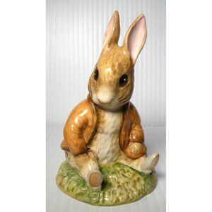 Beatrix Potters Benjamin Bunny Figurine 1983 Beswick England Hand-Painted Cerami
